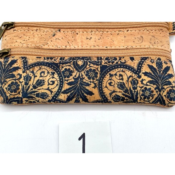 Portugal Cork Small Wallet Coin Purse Card Holder Tile Print CHOOSE PATTERN - Picture 4 of 12